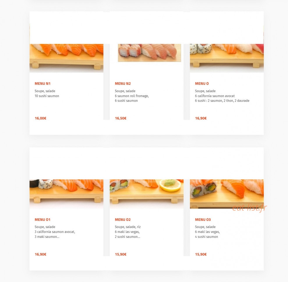 Okasushi — carte page 4