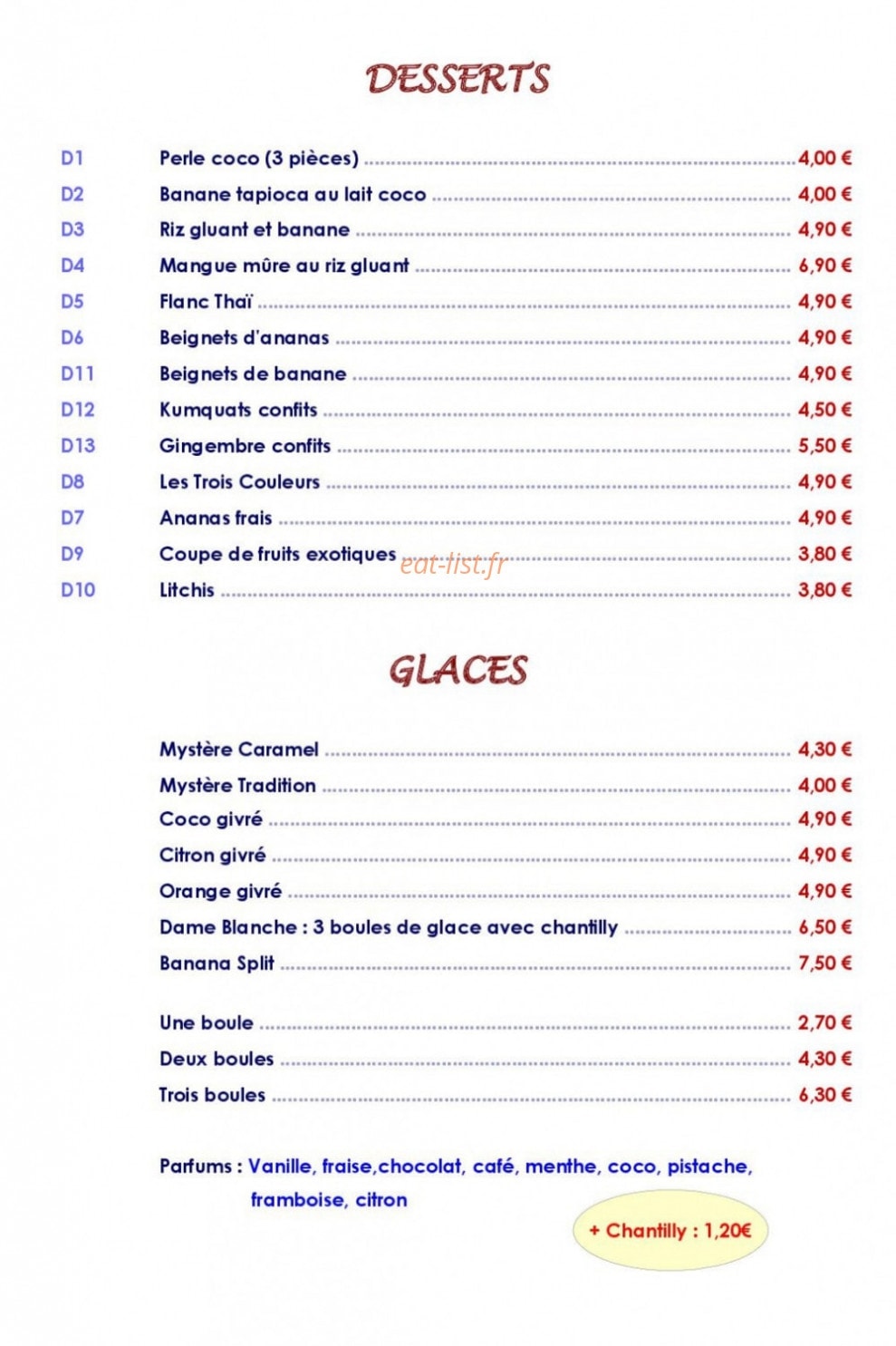 Phuket Sawasdee — carte page 4