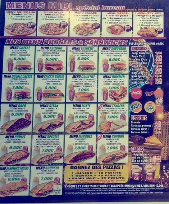Rond D'or Pizza — carte page 4