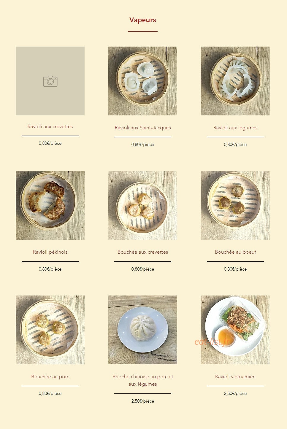 Yummy — carte page 2