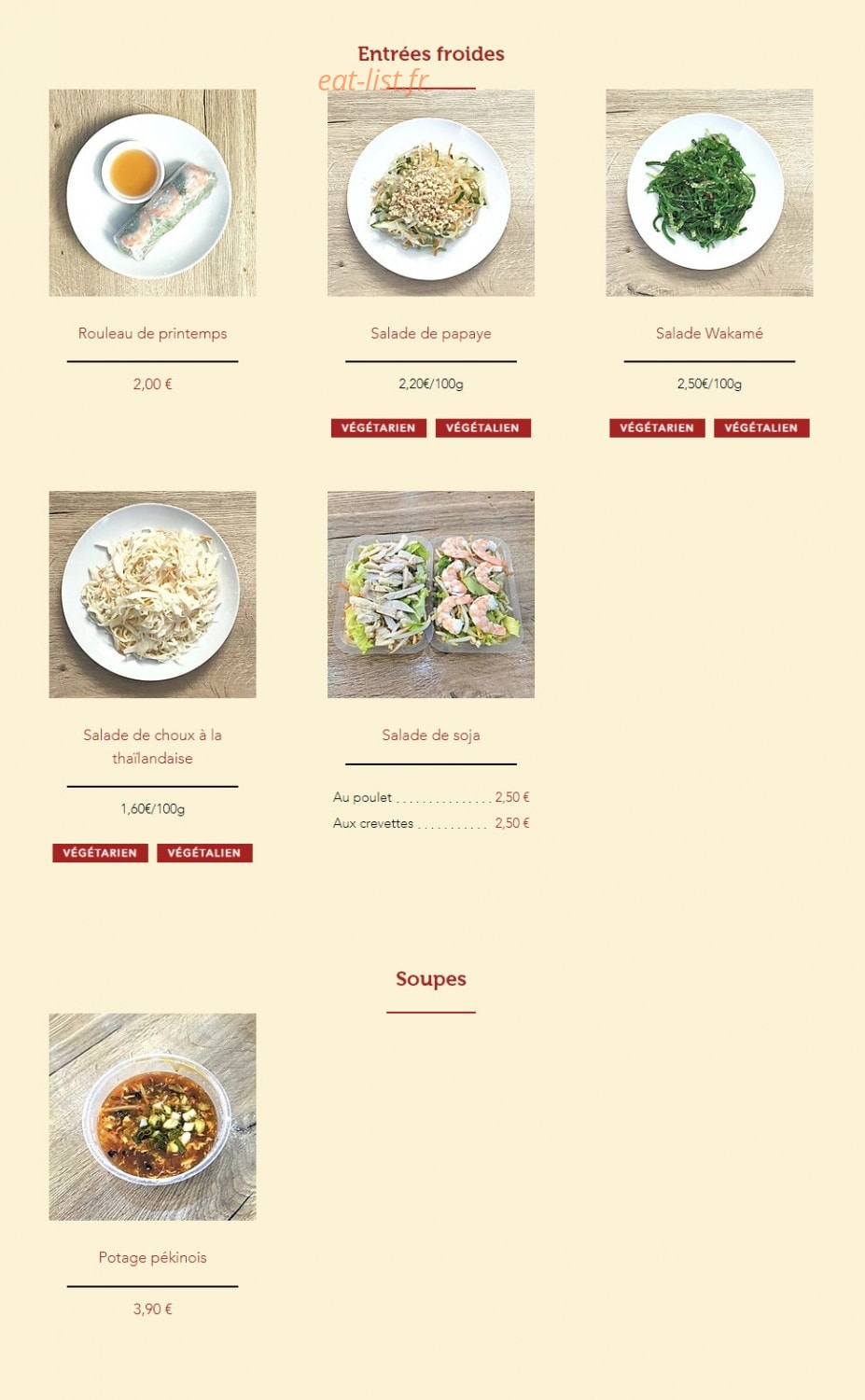 Yummy — carte page 1