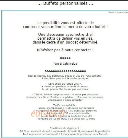 Bar de L'Aubetin — carte page 8