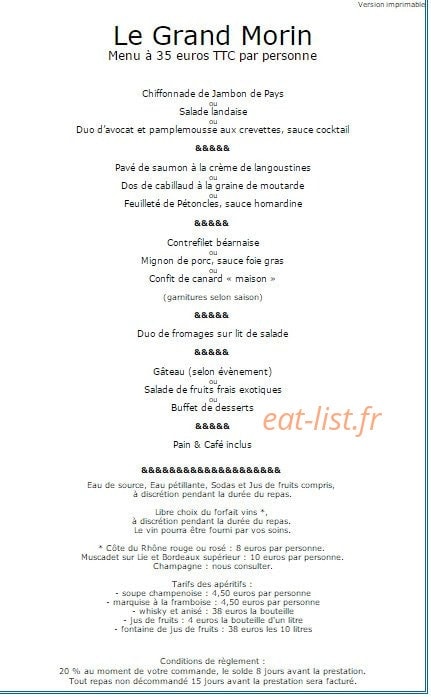 Bar de L'Aubetin — carte page 10