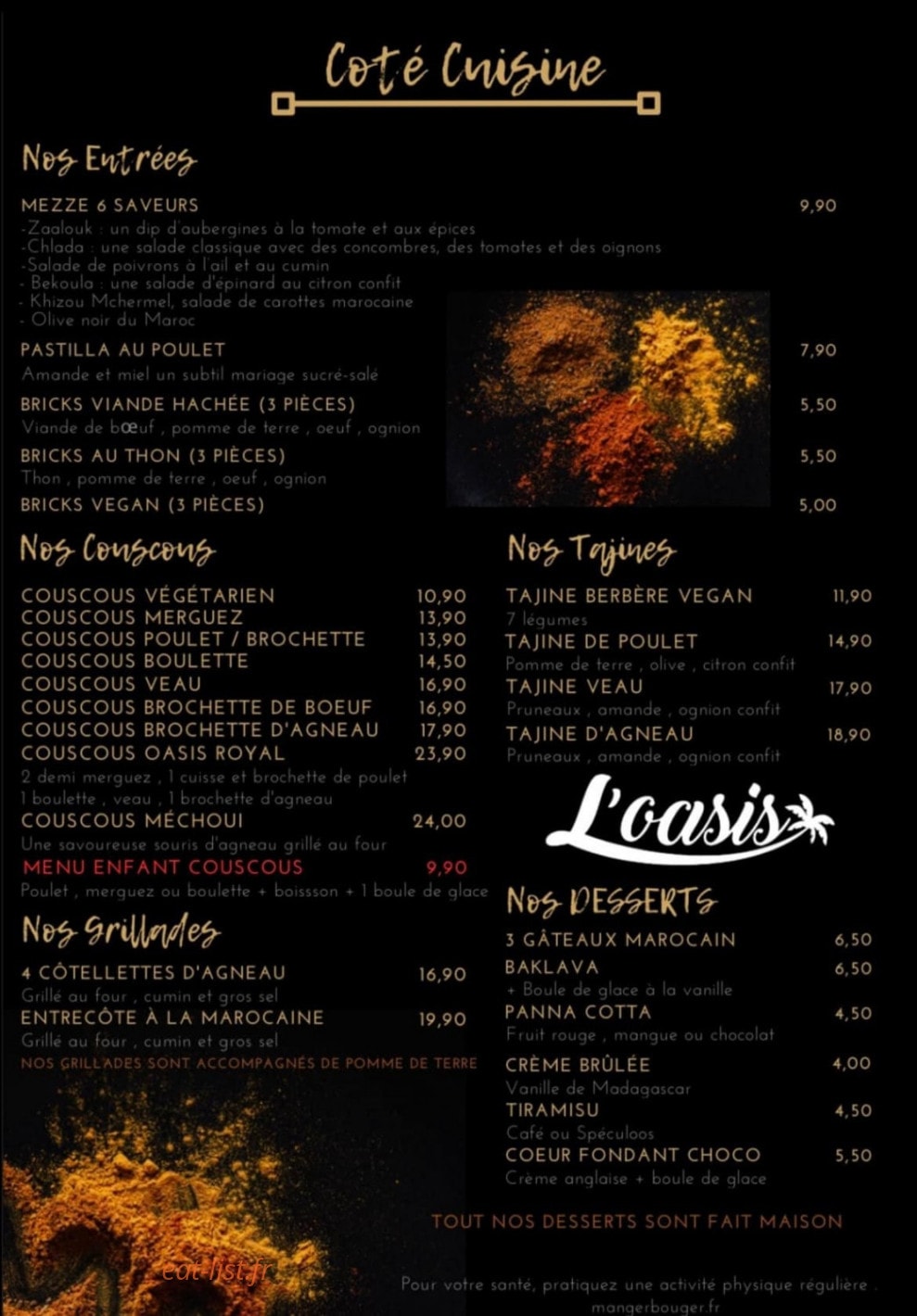 L'oasis — carte page 1