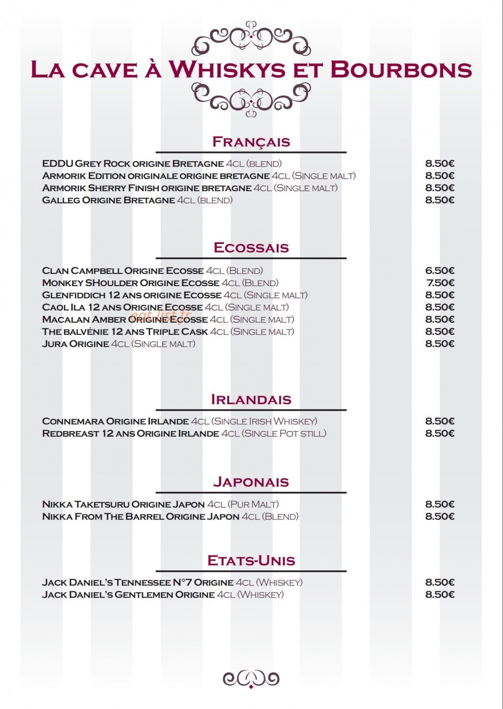 La Chaumière — carte page 2