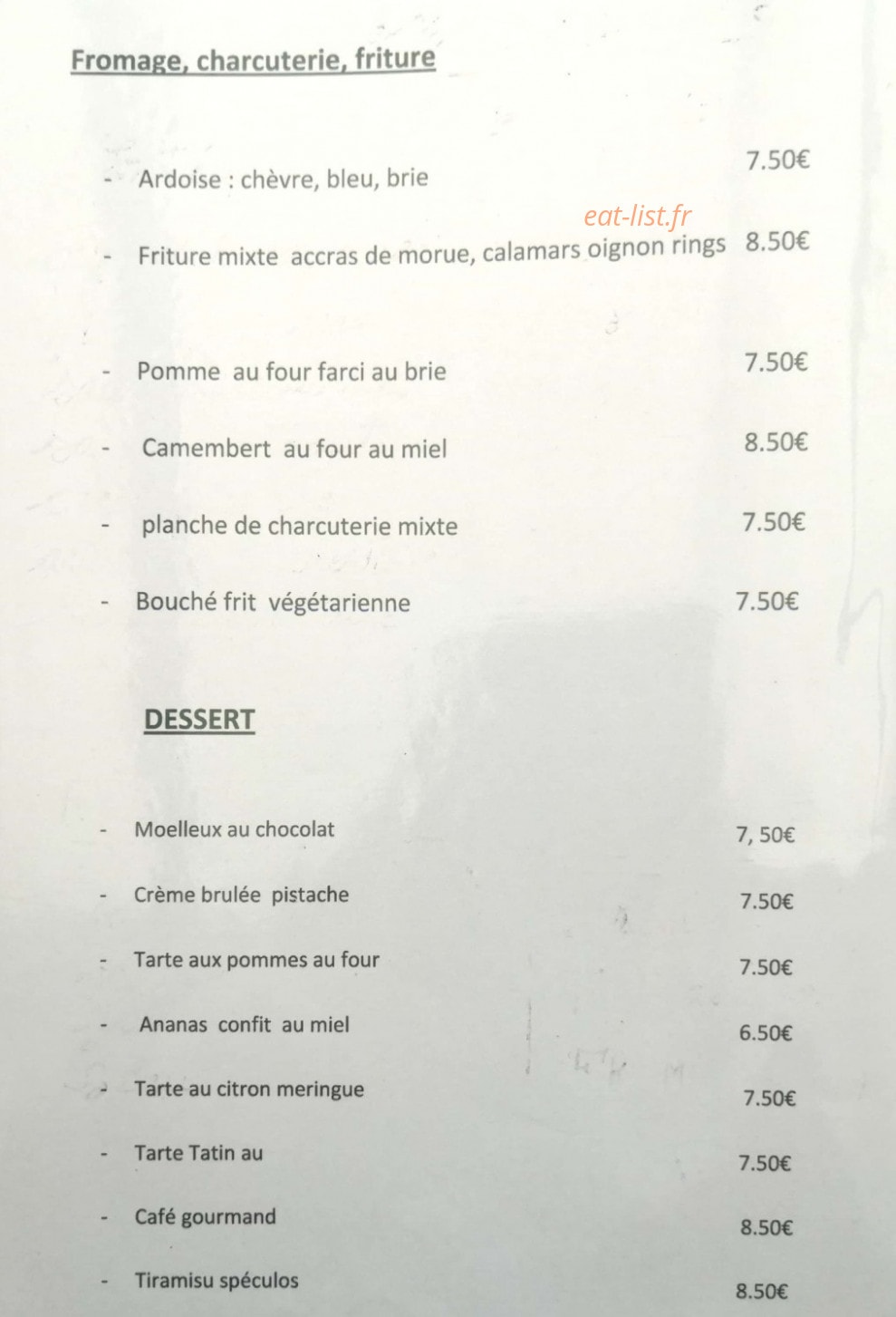 La Guinguette du grand Morin — carte page 2