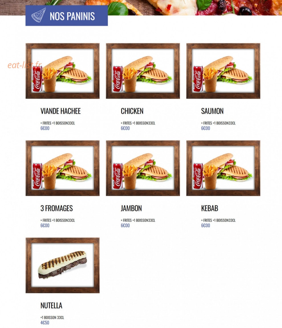 Pizzaland — carte page 7