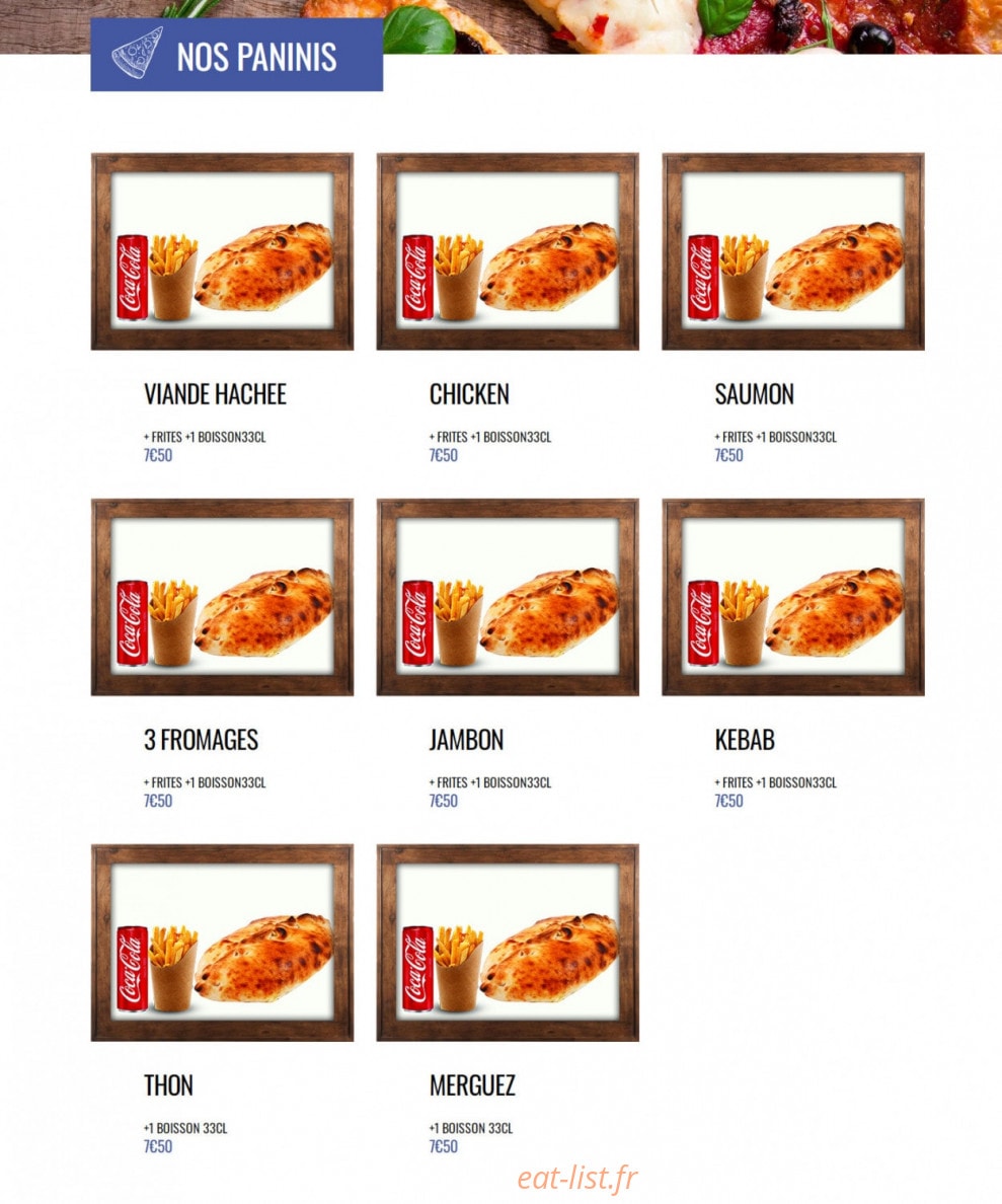 Pizzaland — carte page 8