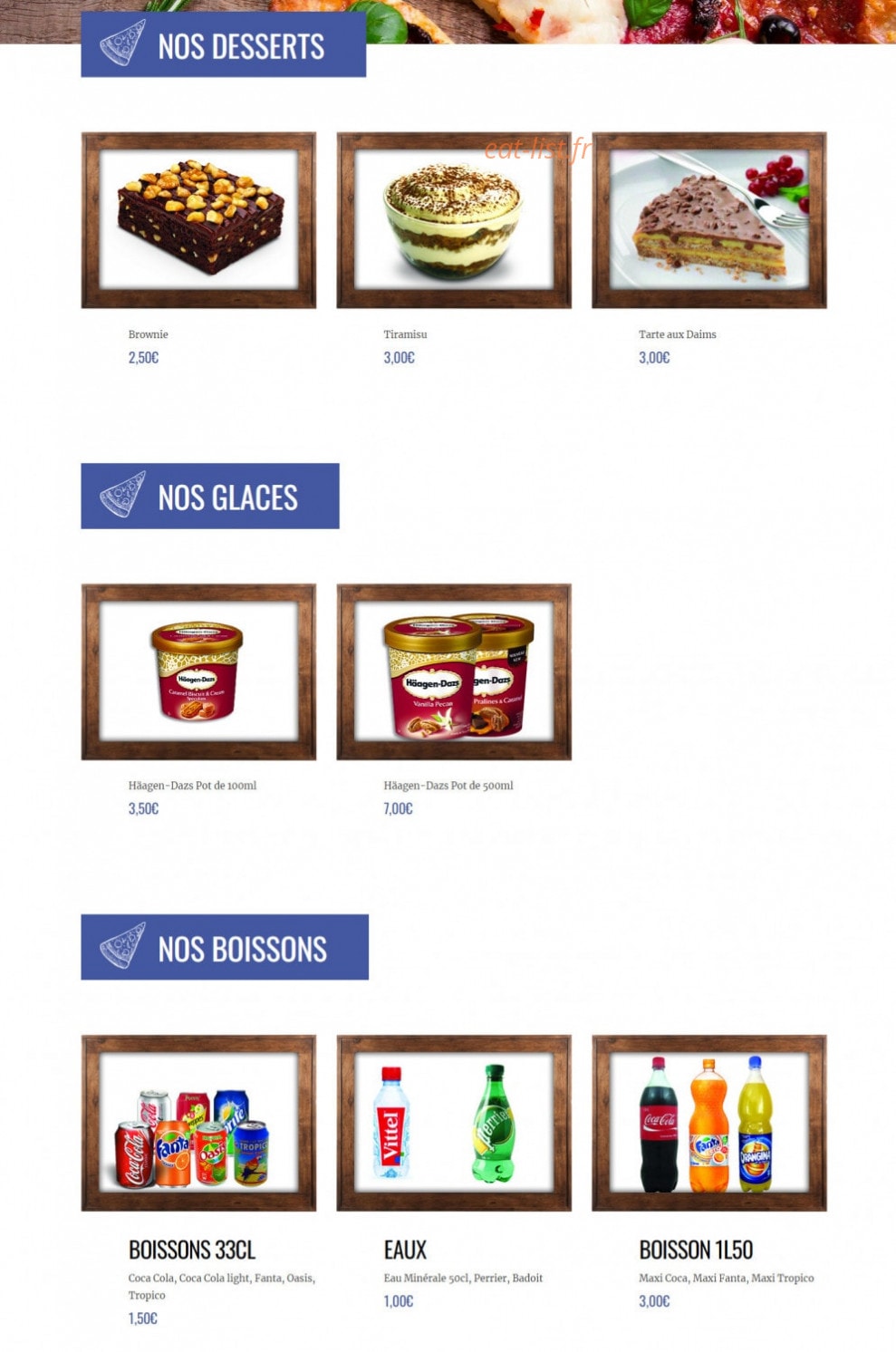 Pizzaland — carte page 14