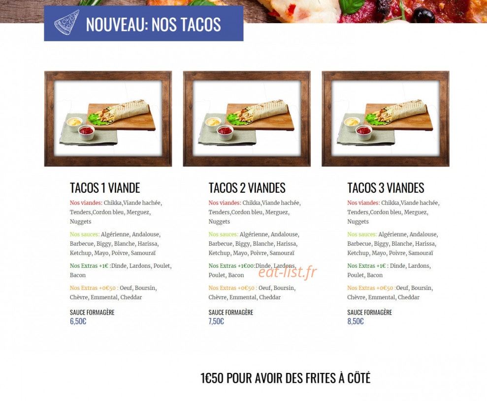 Pizzaland — carte page 9