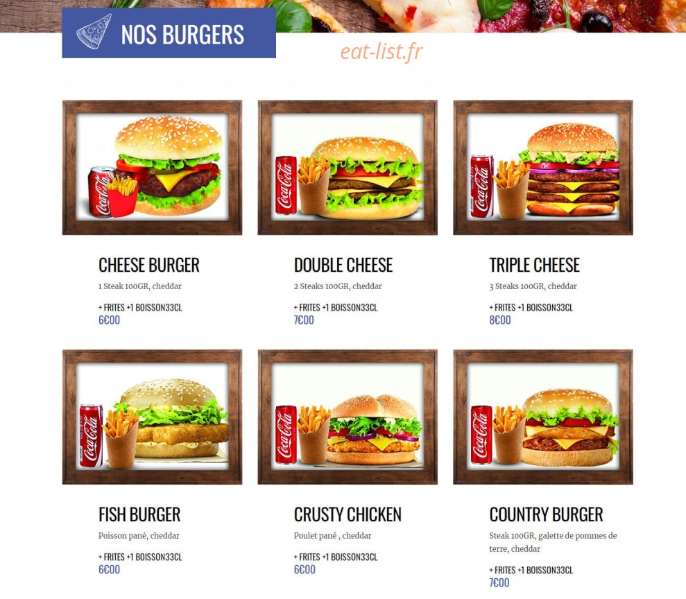 Pizzaland — carte page 6