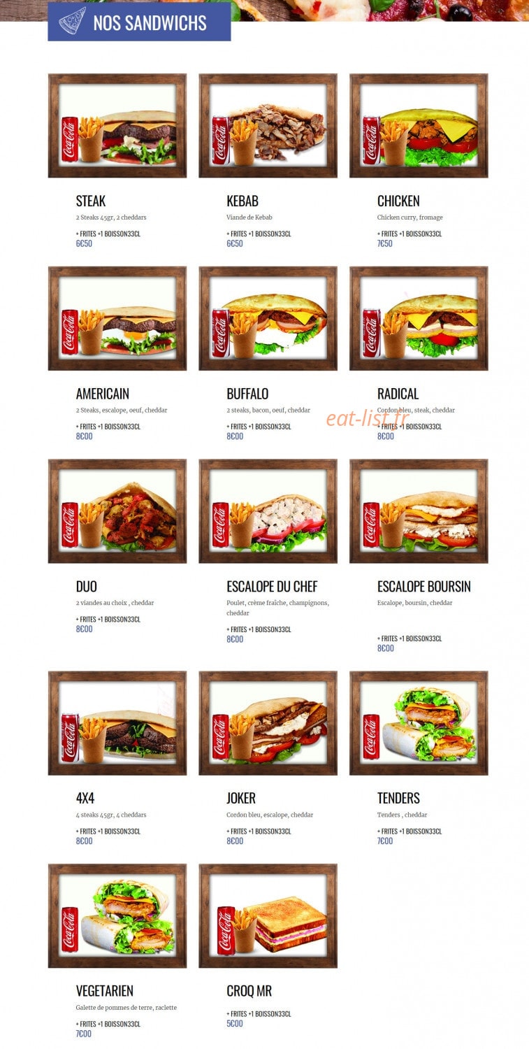 Pizzaland — carte page 5