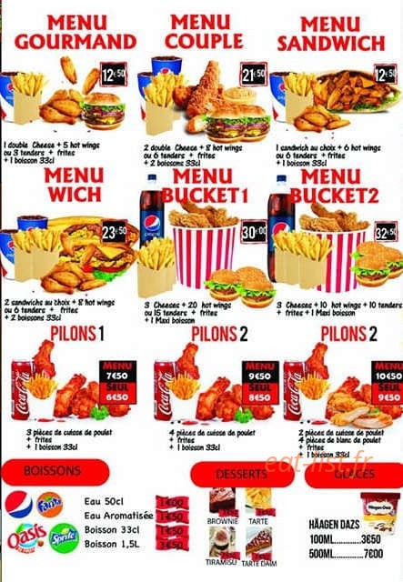Royal Food — carte page 5