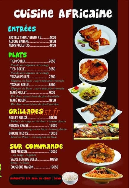 Royal Food — carte page 4