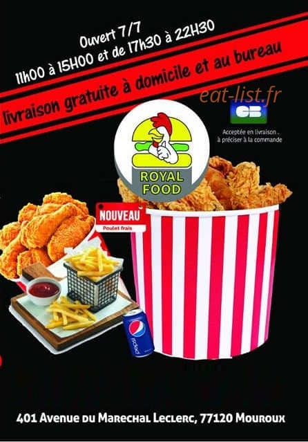 Royal Food — carte page 1