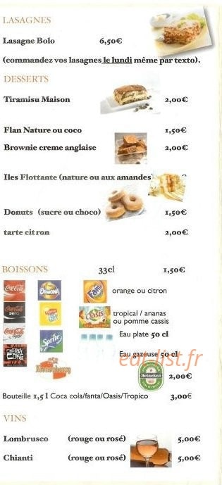Chez Mikelangelo — carte page 6
