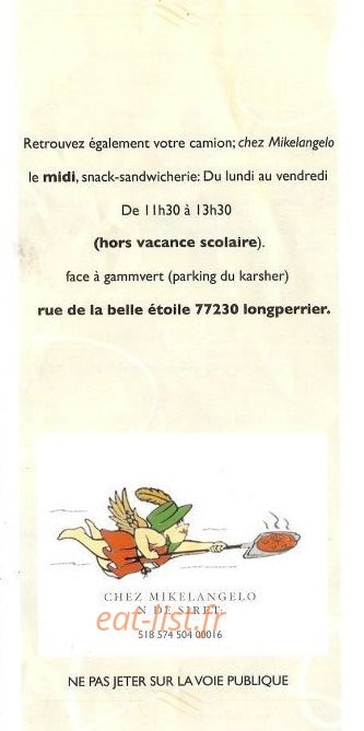 Chez Mikelangelo — carte page 9