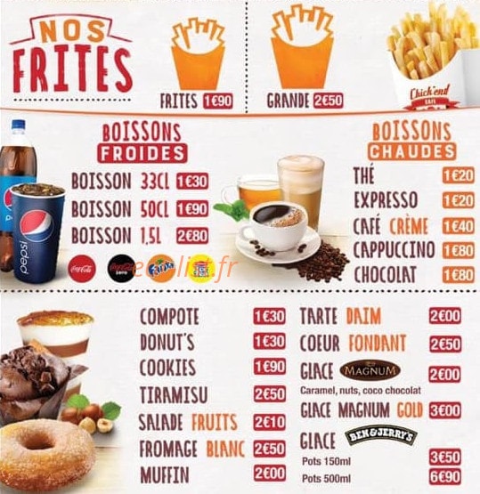 Chick’end Café — carte page 6
