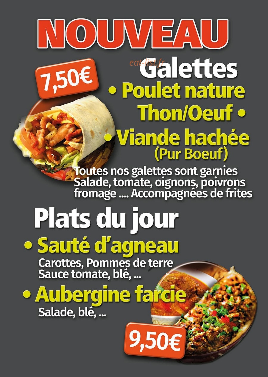 Le Régal — carte page 1