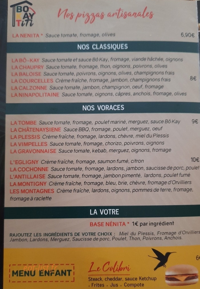 Bô Kay Titi — carte page 1