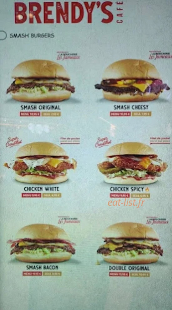 Brendy's Café — carte page 2