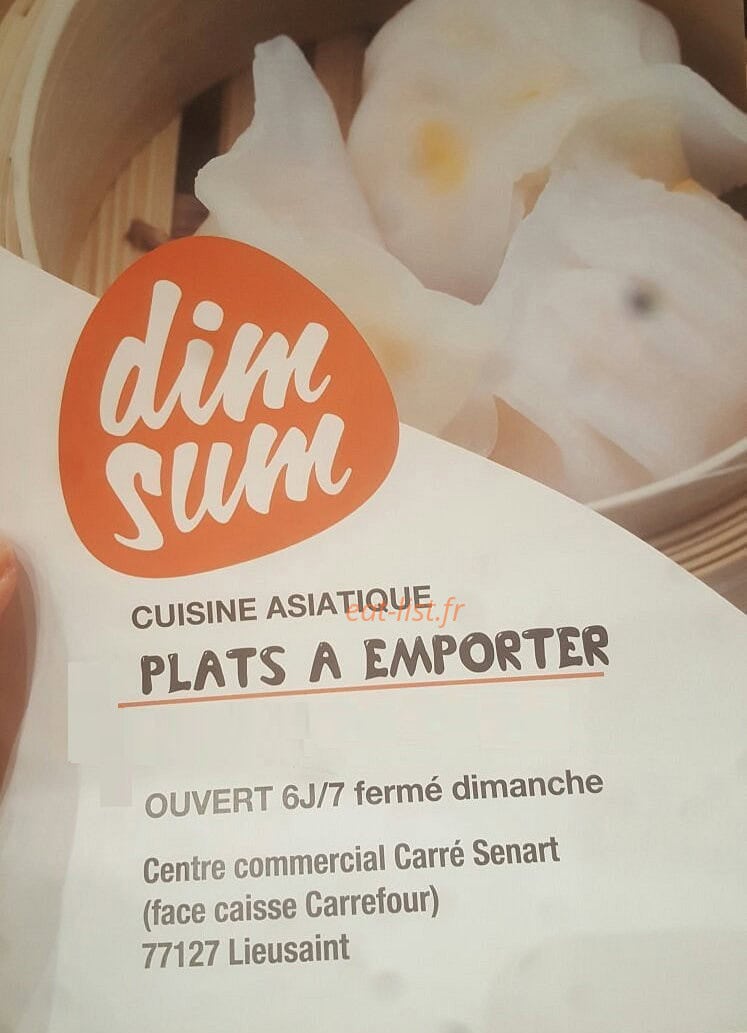 Dim Sum — carte page 1