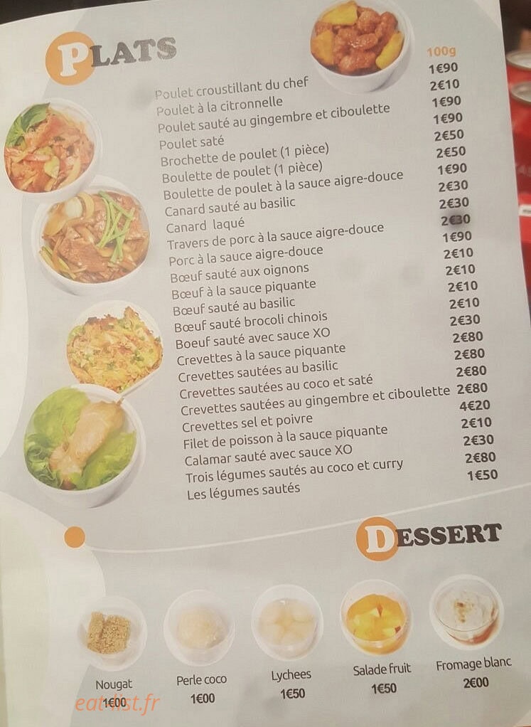Dim Sum — carte page 3