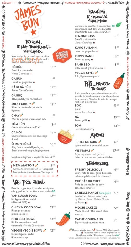 James Bun — carte page 1