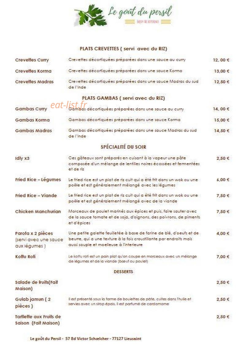 Le goût du persil — carte page 3