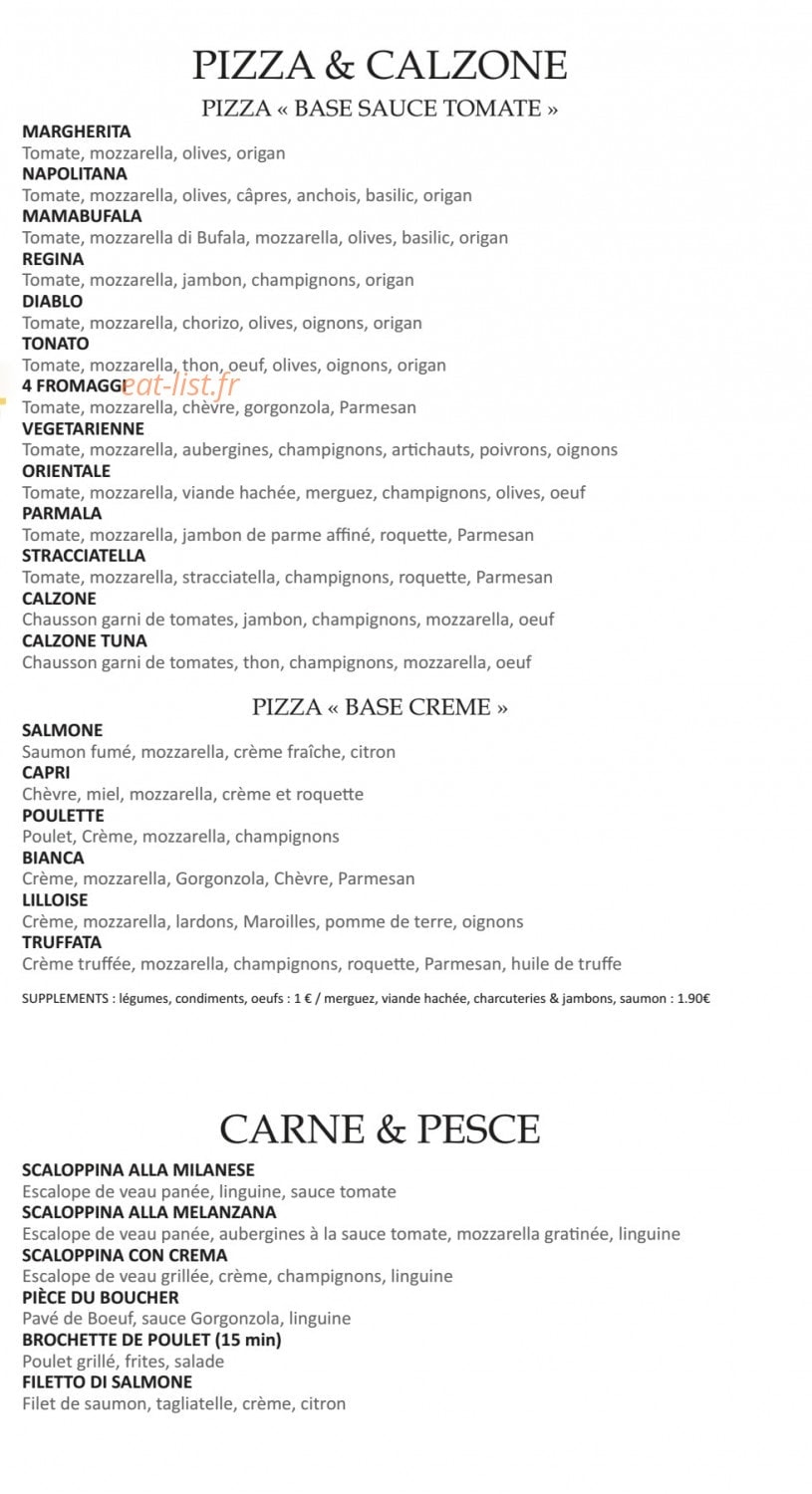 Mama Kitchen — carte page 5