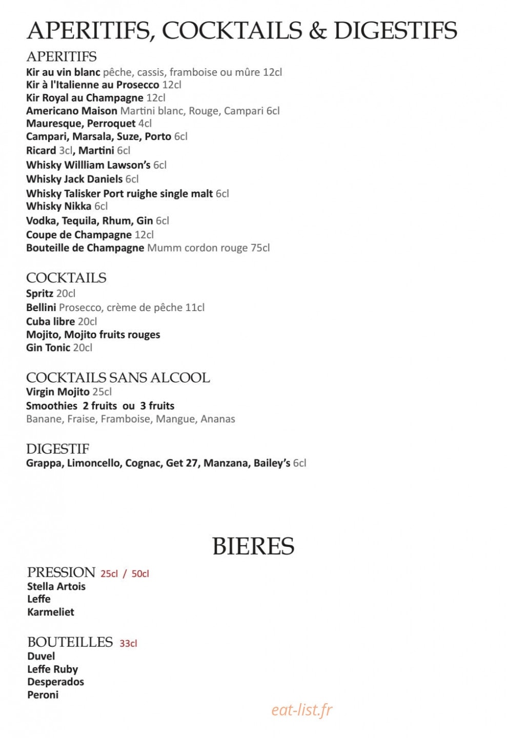 Mama Kitchen — carte page 8