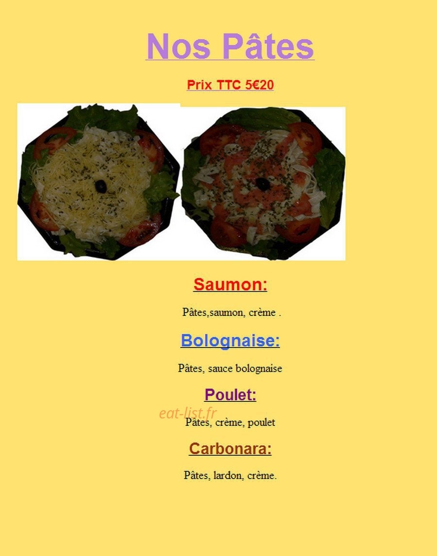 Pains et Viennoiseries — carte page 5