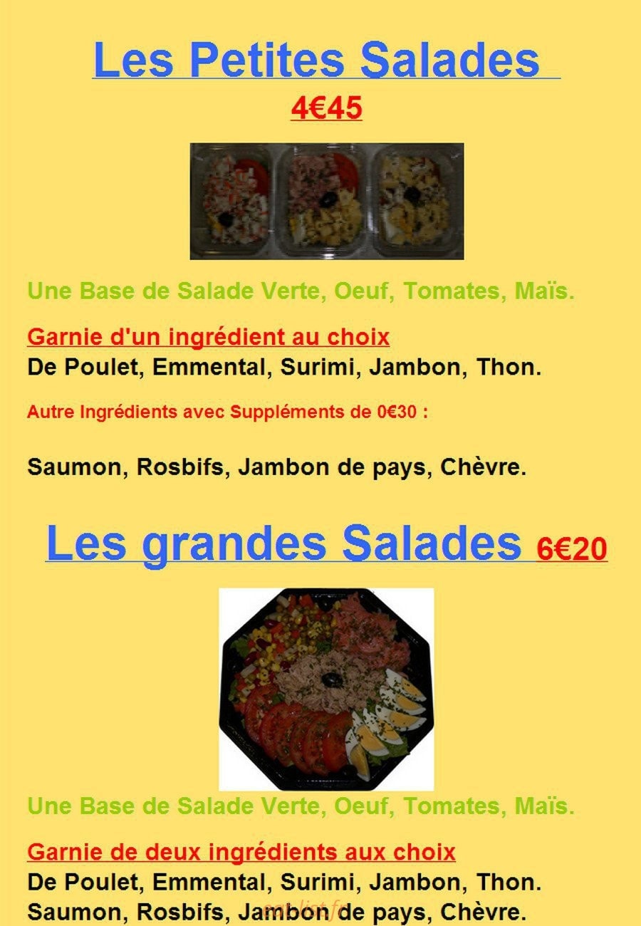 Pains et Viennoiseries — carte page 4
