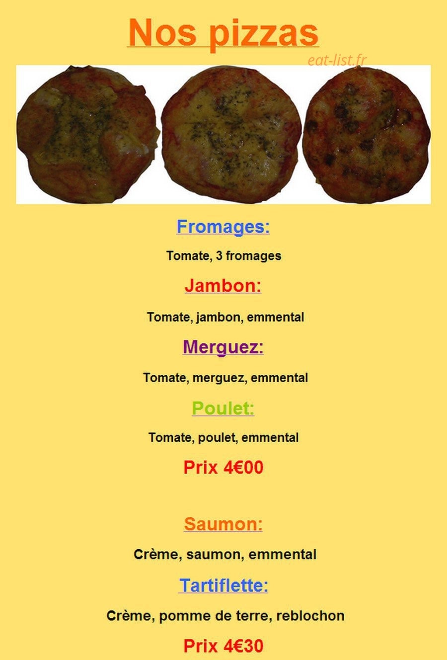 Pains et Viennoiseries — carte page 8