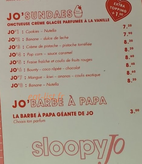 Sloopy Jo — carte page 4