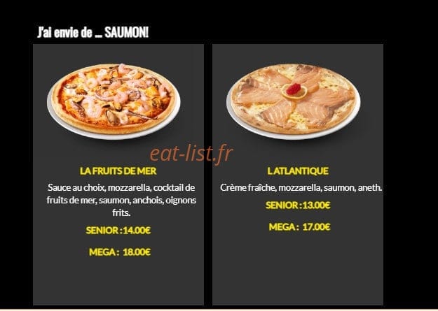 Sos Foods — carte page 3