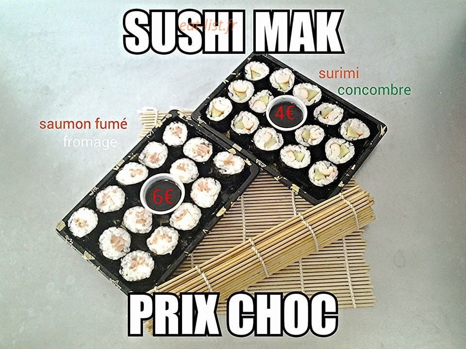 sushimak — carte page 1