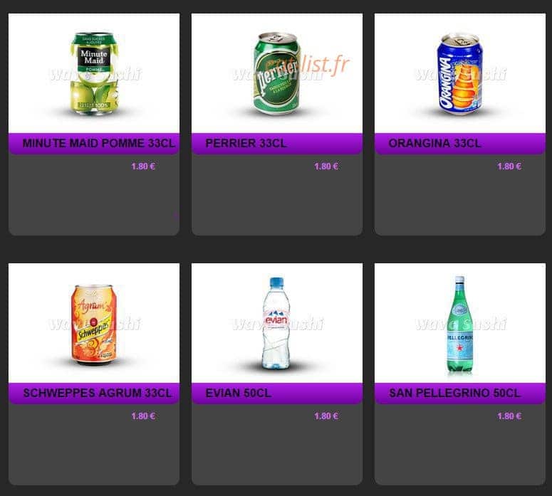 Wave Sushi — carte page 31