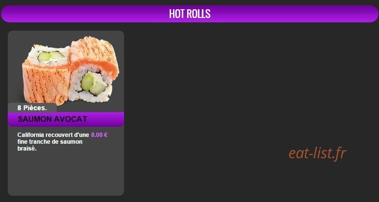 Wave Sushi — carte page 21