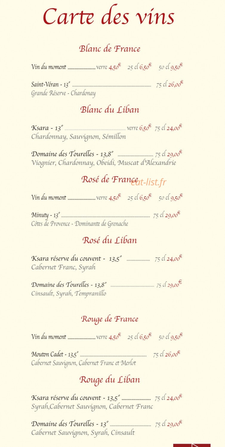 Auberge des Cygnes — carte page 6