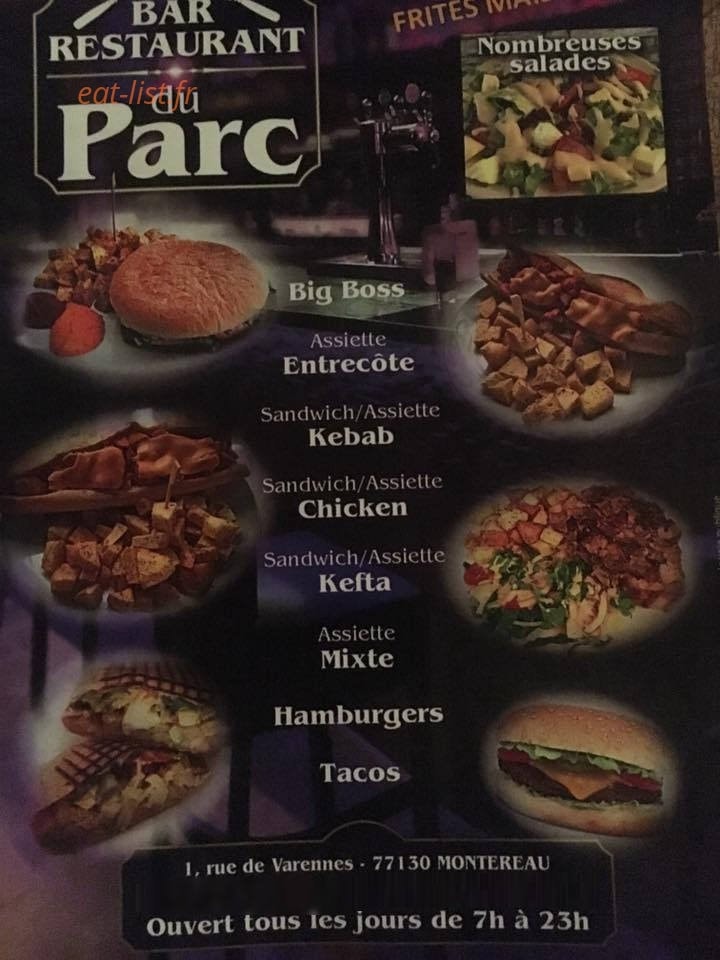 Café du parc — carte page 1