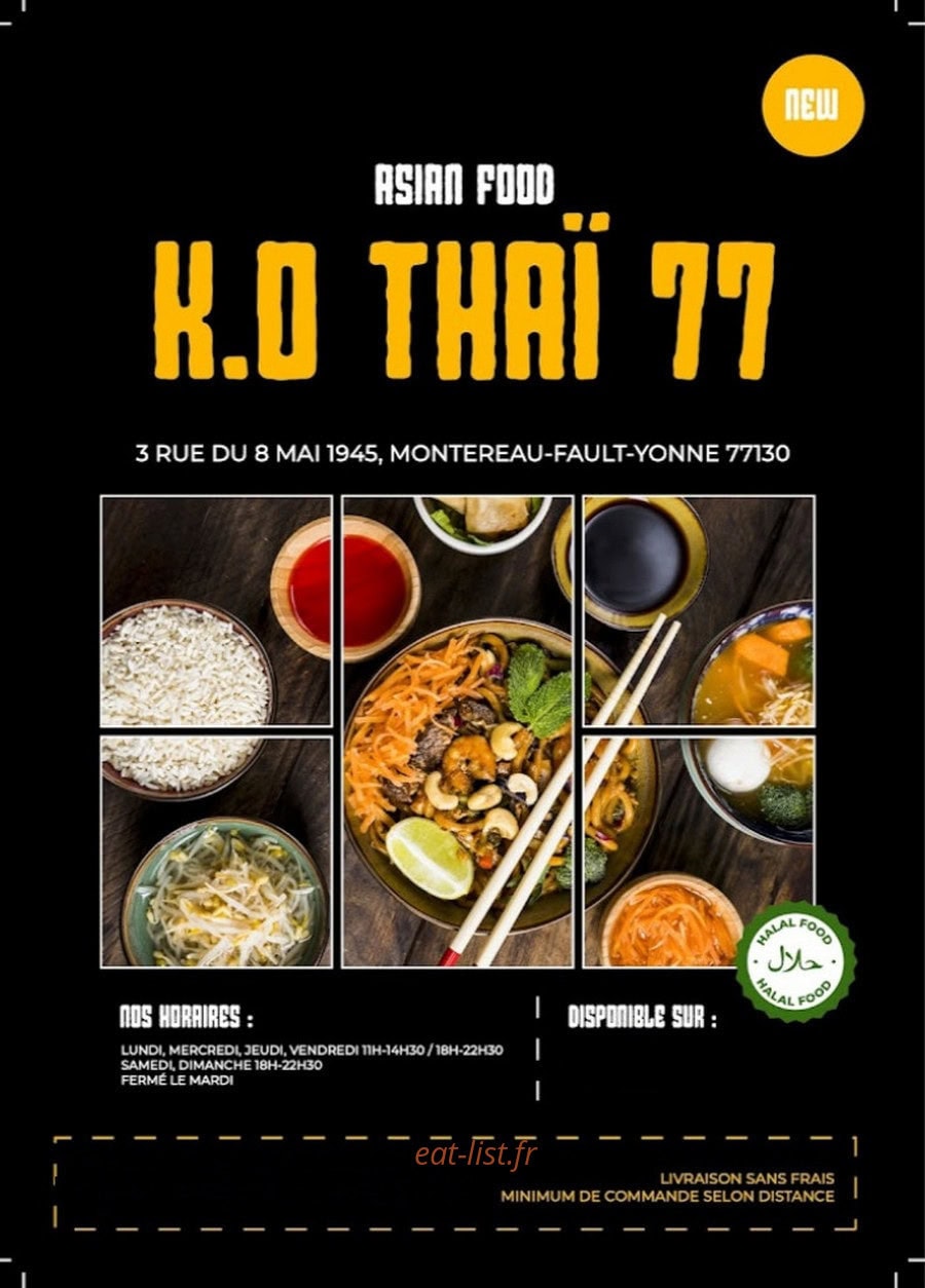 KO Thai 77 — carte page 1