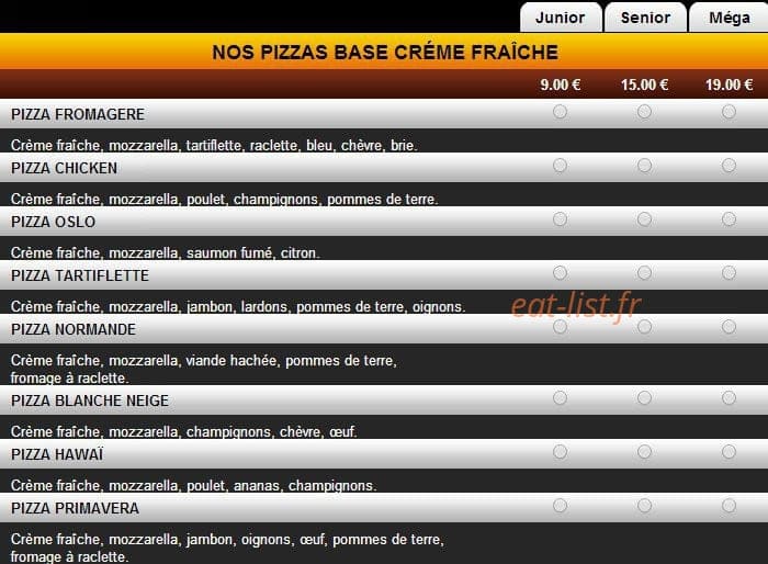 La Pizza — carte page 4