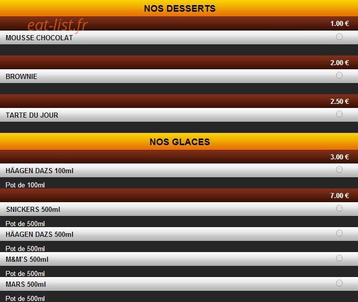 La Pizza — carte page 9