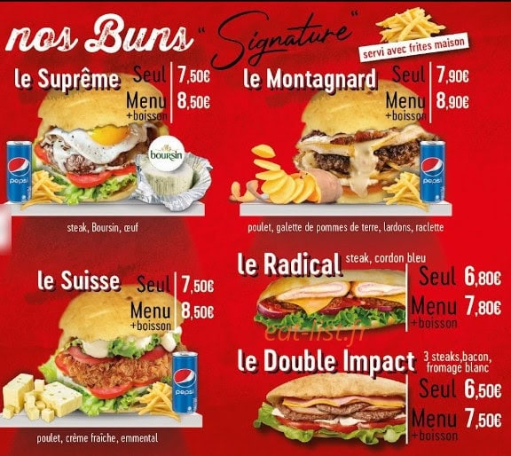 Le Bun's — carte page 2