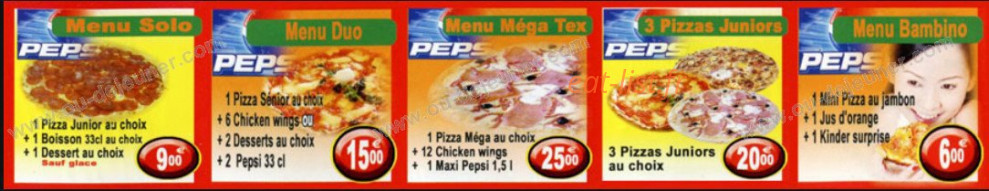 Carte et menu de Pizza Family à Montereau Faut Yonne — les menus