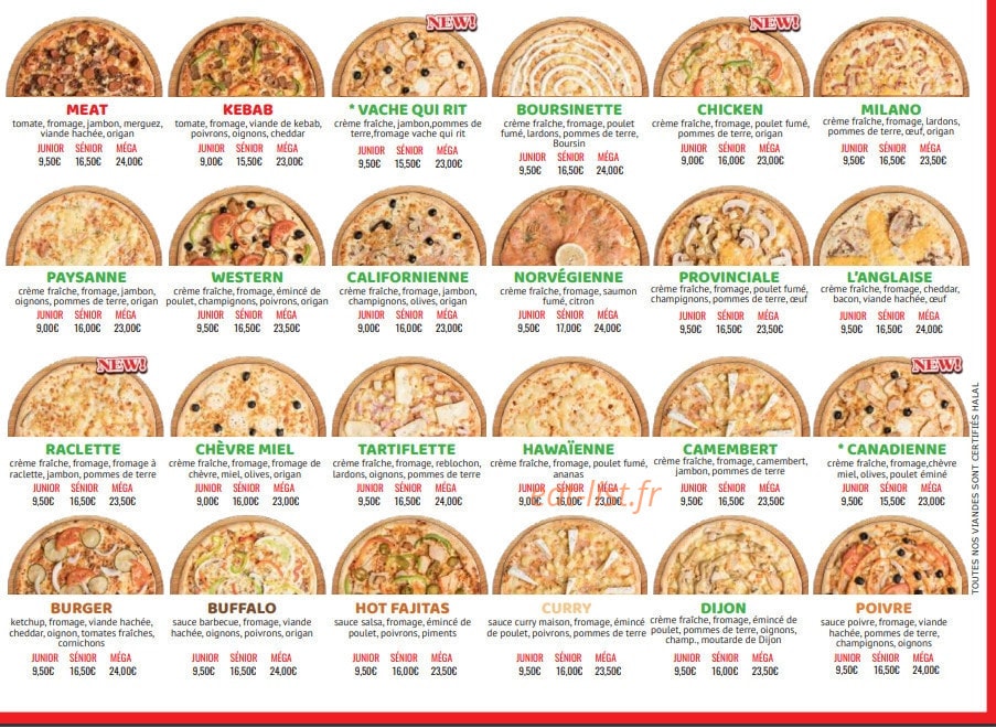 Pizza Hotimes — carte page 3