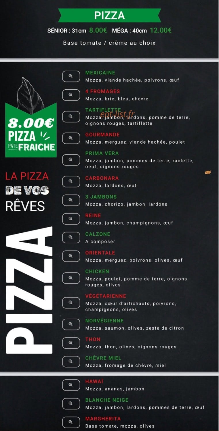 Resto Dream — carte page 1