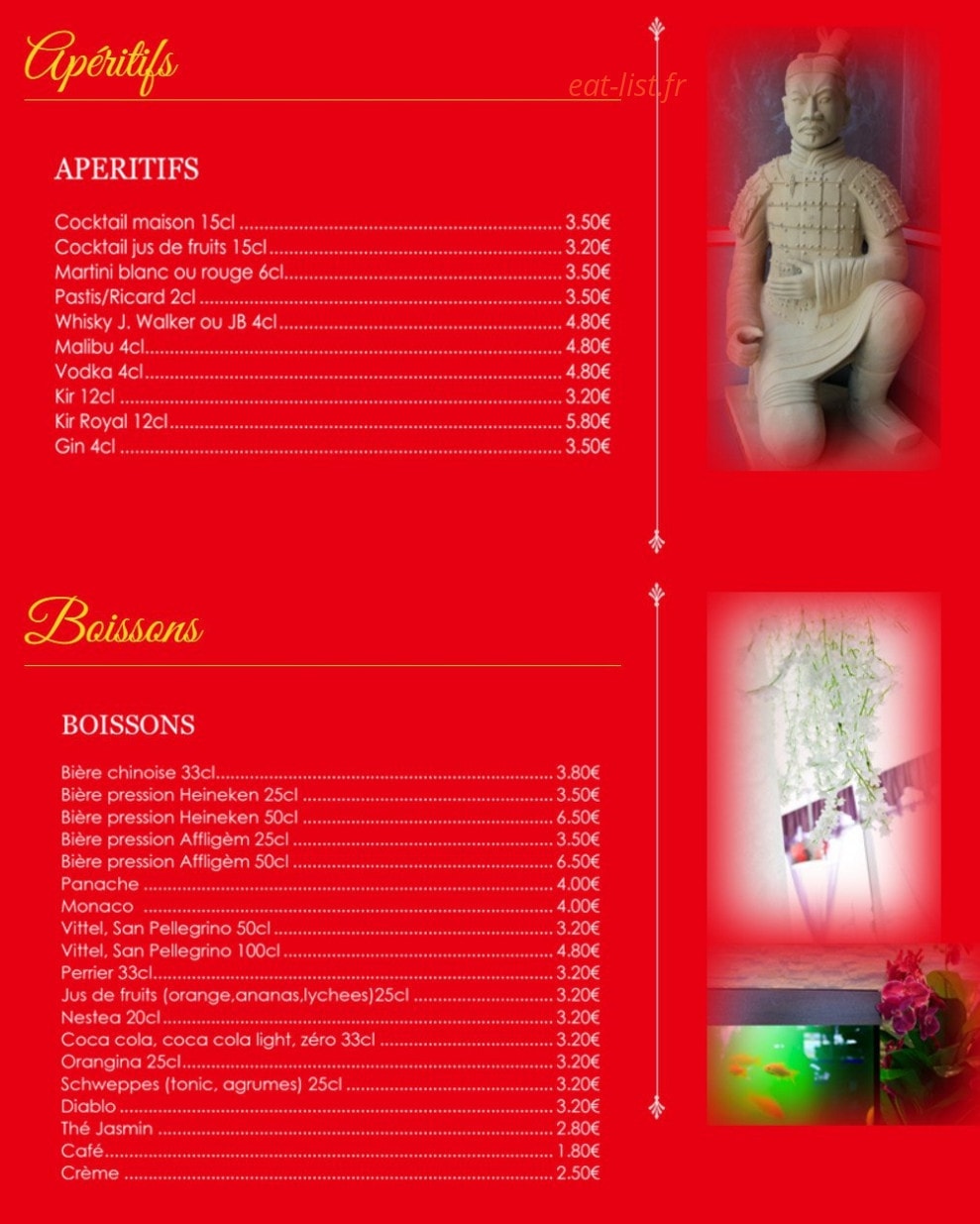 Royal garden — carte page 1