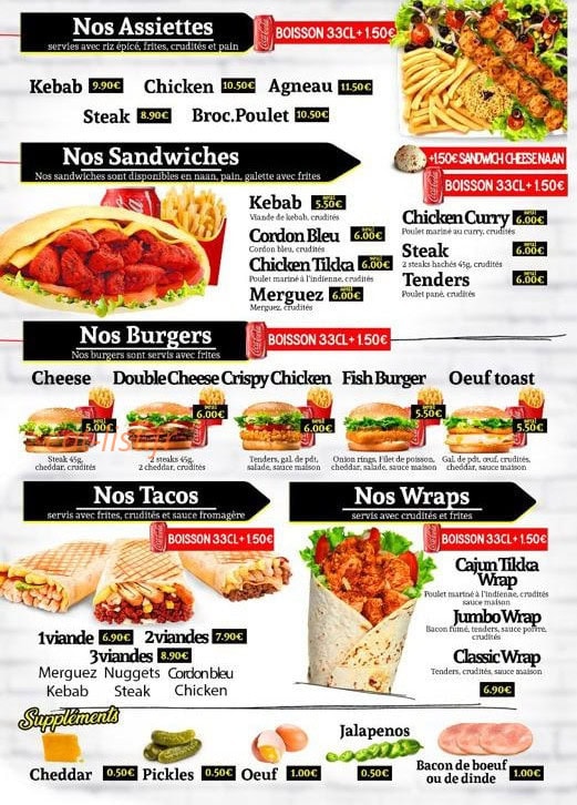 Tikka Tacos — carte page 3